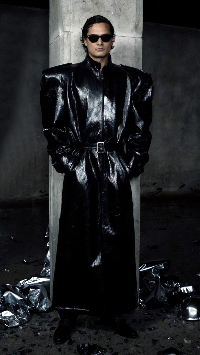 Full-length portrait of Alejandro Molinari wearing Lotus 2063