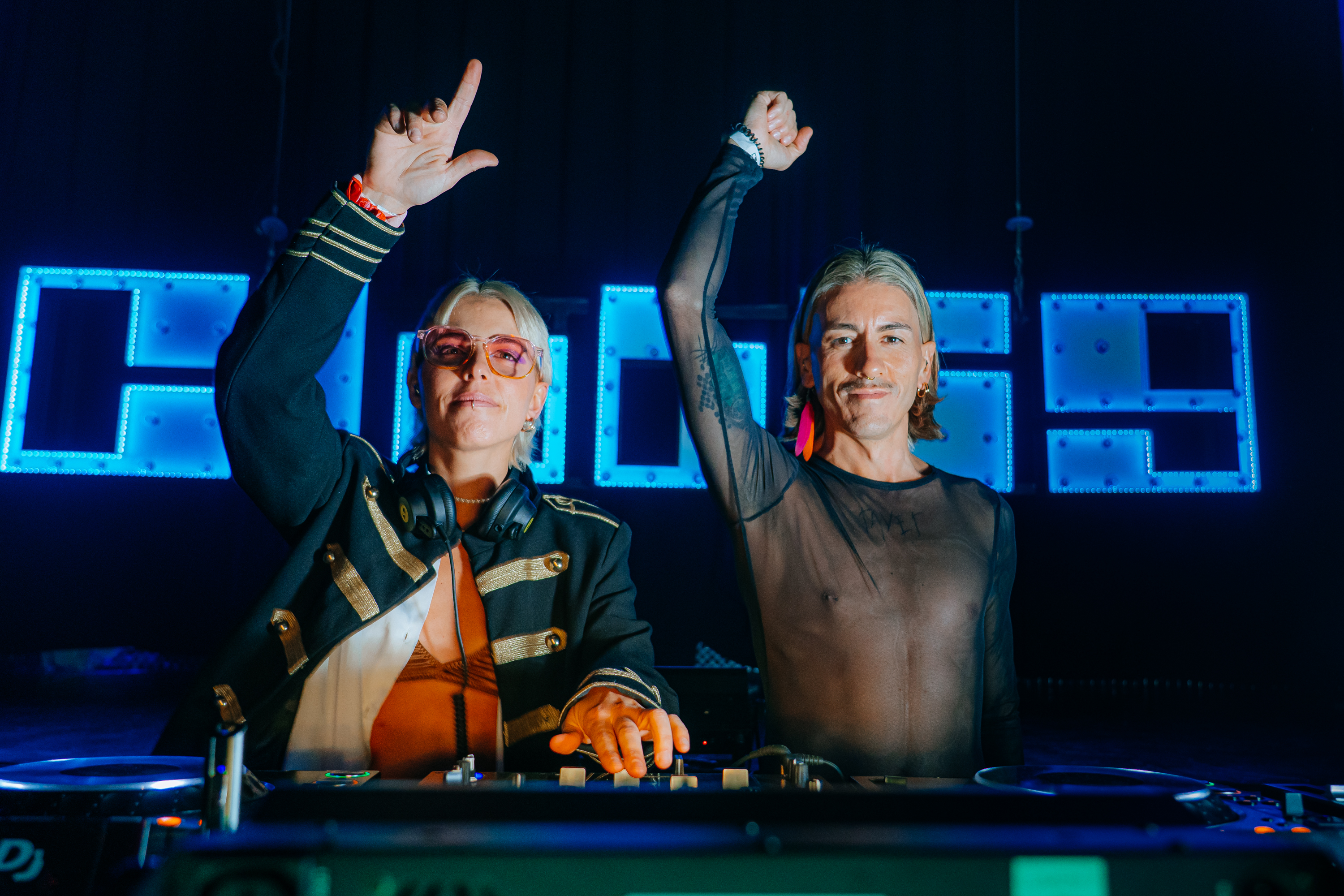 Awake Dreaming duo performing at Club 69
