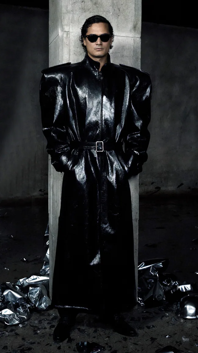 Full-length portrait of Alejandro Molinari wearing Lotus 2063