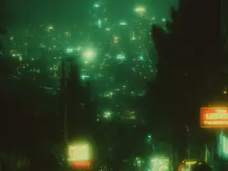 Emerald nocturnal photography